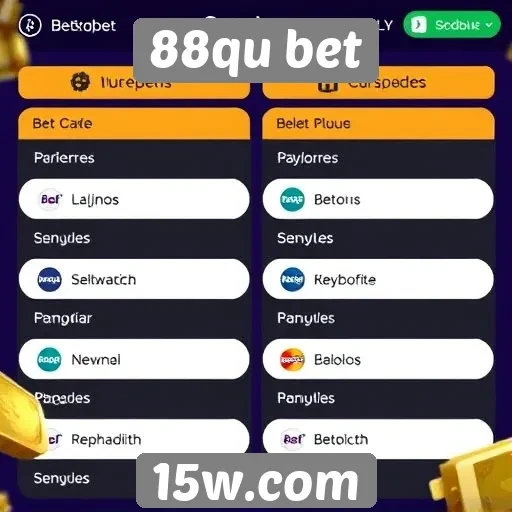 Métodos de pagamento disponíveis no 88qu bet